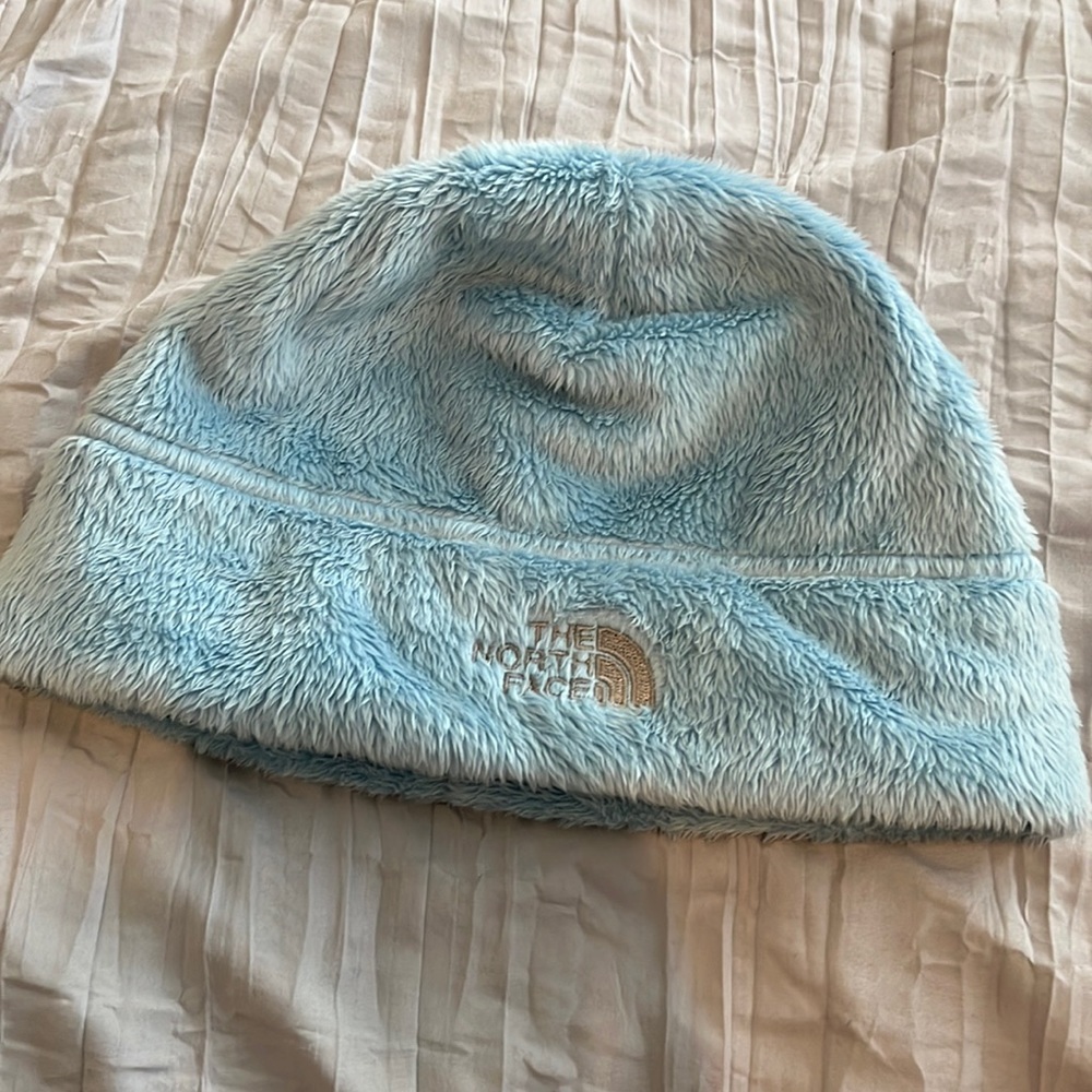 Icy blue North Face Girls Hat